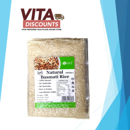 Lohas Natural Basmati Rice - White (900g)
