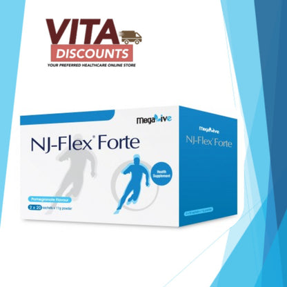 Megalive Nj-Flex Forte Powder (11g) (20's) Pack-Of-2 [Exp 09/2027]  [Extra 2 Gift]