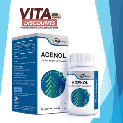 Eldon Nutrition Agenol Vcaps (30's) [Exp 07/2027]  [Extra 2 Gift]
