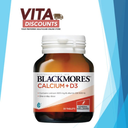 Blackmores Calcium + D3 Tabs Small Bottle (30's)