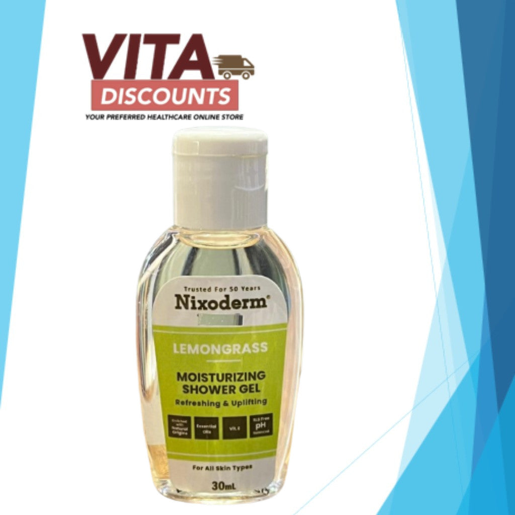 Nixoderm Moisturizing Shower Gel Lemongrass (30ml)