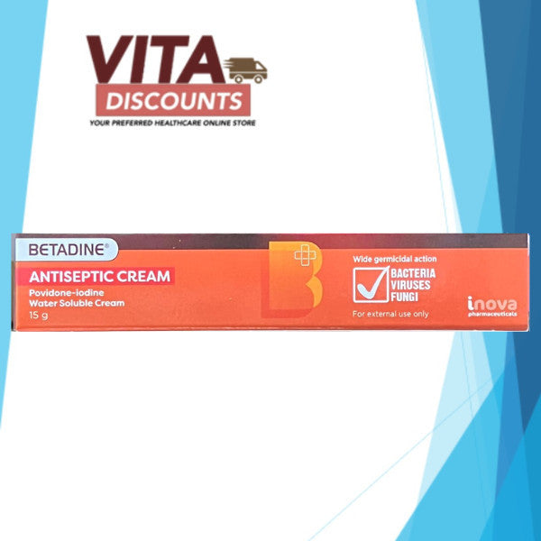 Betadine Antiseptic 5% Cream (15g) [Exp 11/2028]