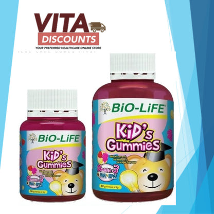 Bio-Life Kid's Gummies Omega 3 + Dha & Epa (3g x 30's/60's)