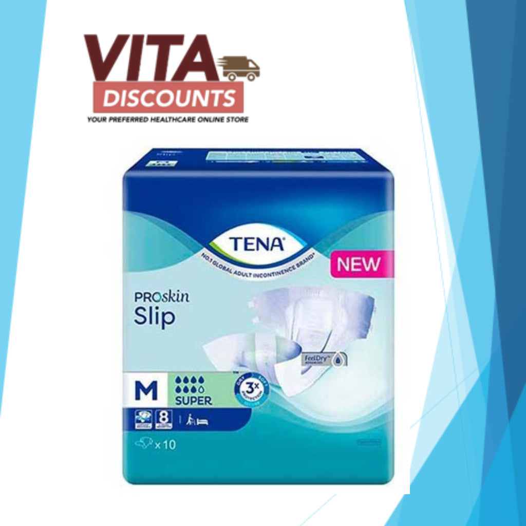 Tena Slip Super Adult Diapers Size M (10's)
