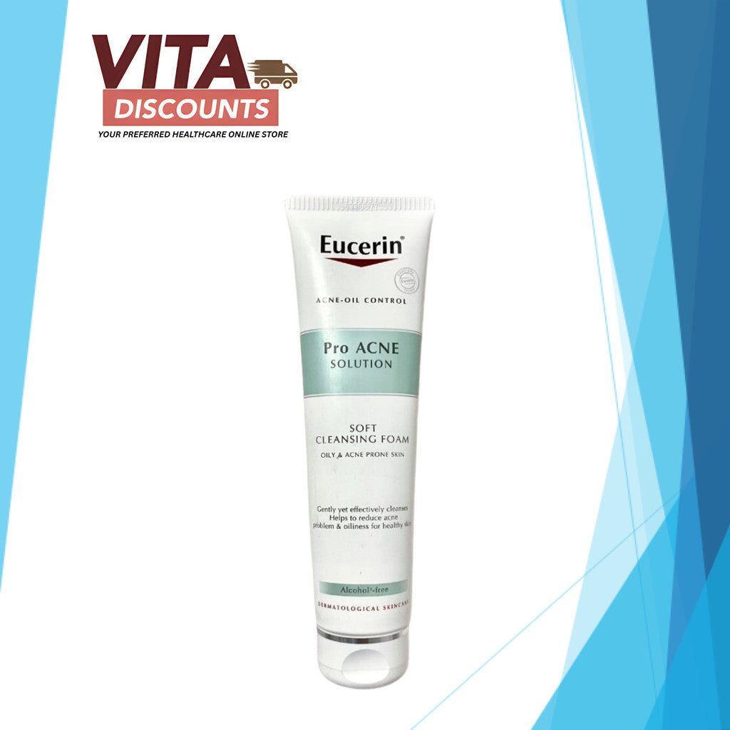 Eucerin Pro Acne Solution Soft Cleansing Foam (150g x 1/2 Pack) [Exp 09/2027]