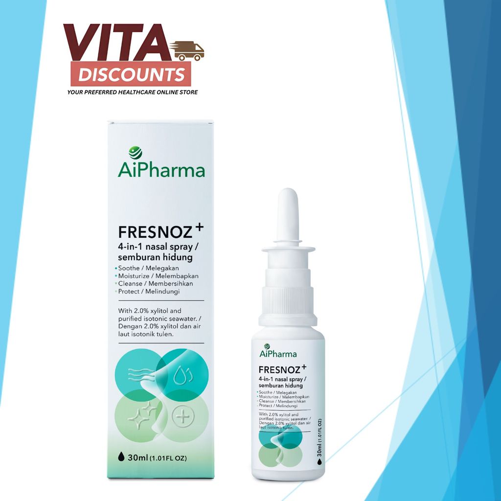 Aipharma Fresnoz+ 4 In 1 Nasal Spray (30ml) [Exp 05/2028]