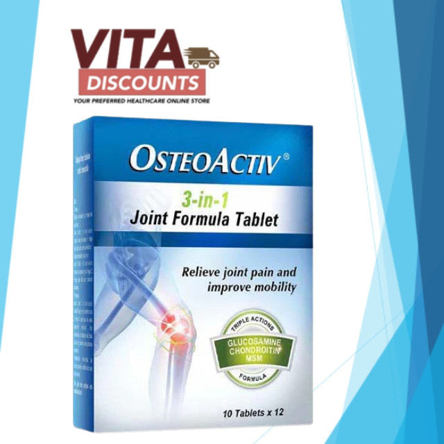 Osteoactiv 3 In 1 250/250/220mg Tablets Type (120's) [Exp 07/2027]