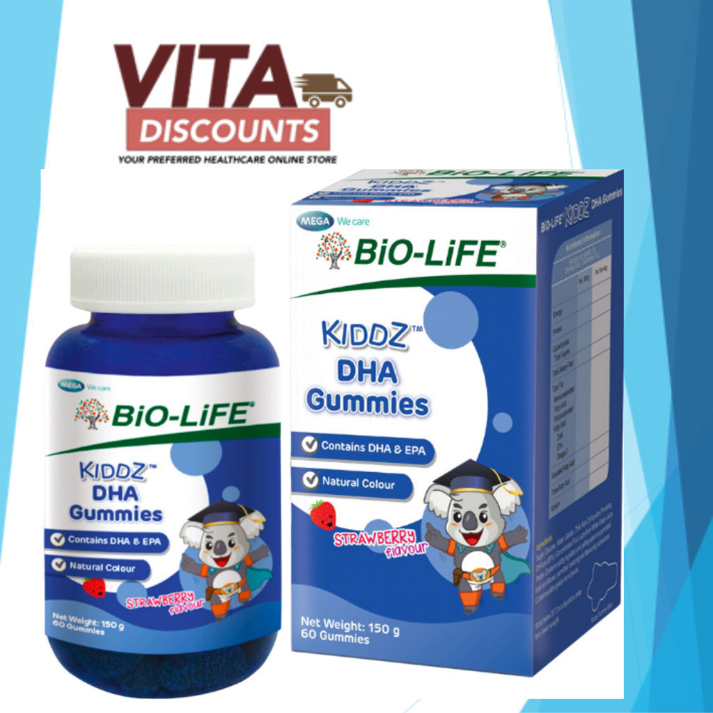 Bio-Life Kiddz Dha Gummies Strawberry (60's)