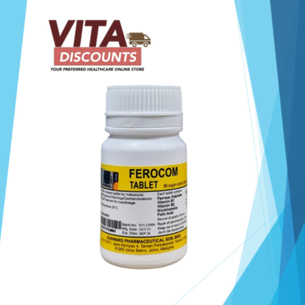 Ferocom Tabs (90's) [Vitadiscounts Official Store]