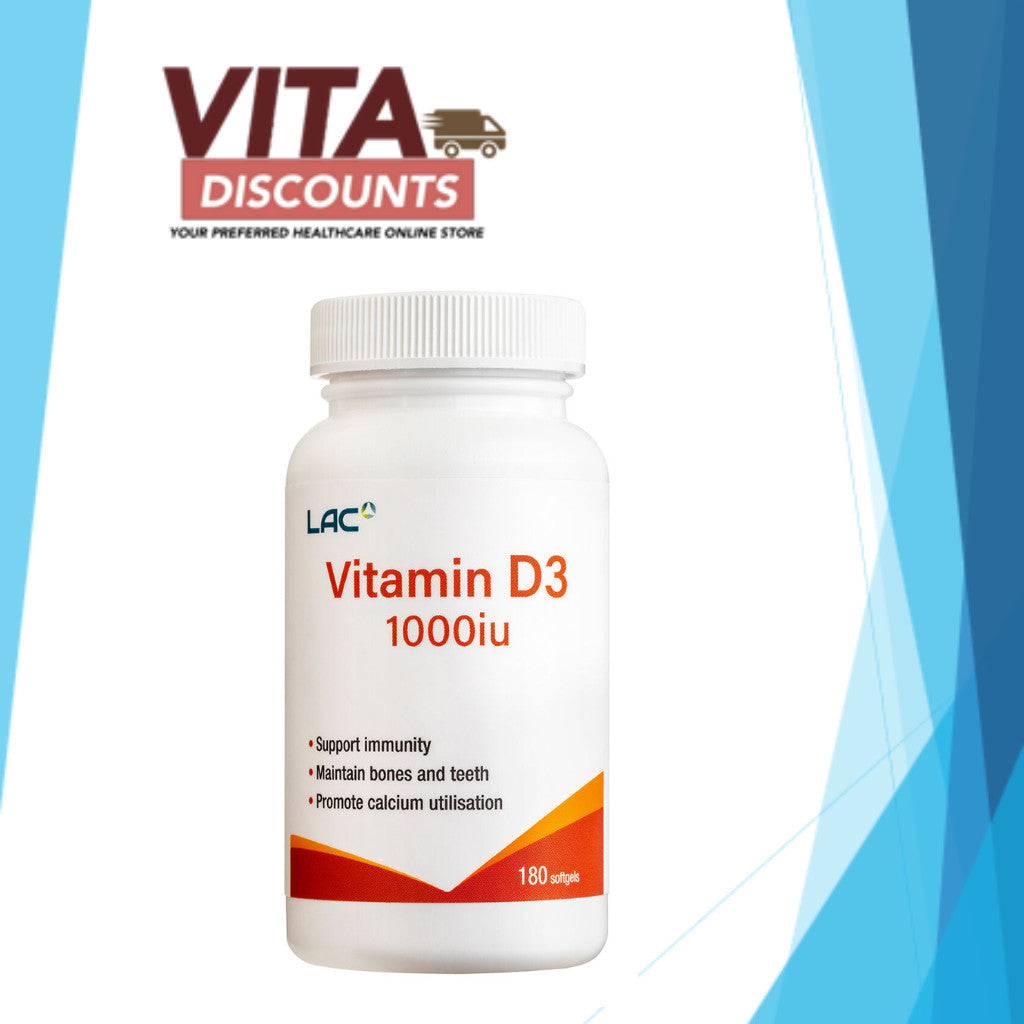 Lac Vitamin D3 1000Iu Sgels (180's) [Exp 05/2028]