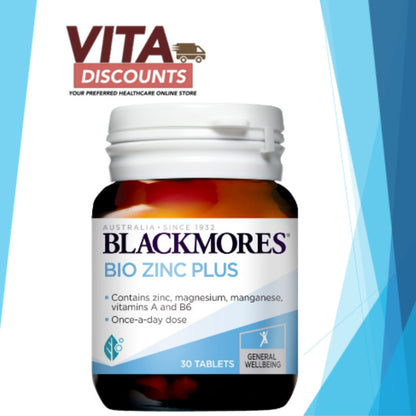Blackmores Bio Zinc Plus Tabs (30's/90's) [Exp 02/2027]