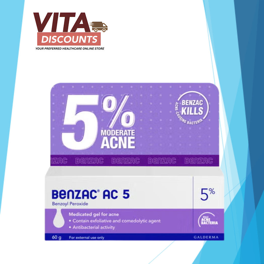 Benzac Ac 5% Water Base Gel (60g) [Exp 05/2027]