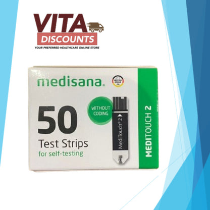 Medisana Meditouch 2 Test Strips (50's) [Exp 03/2027]