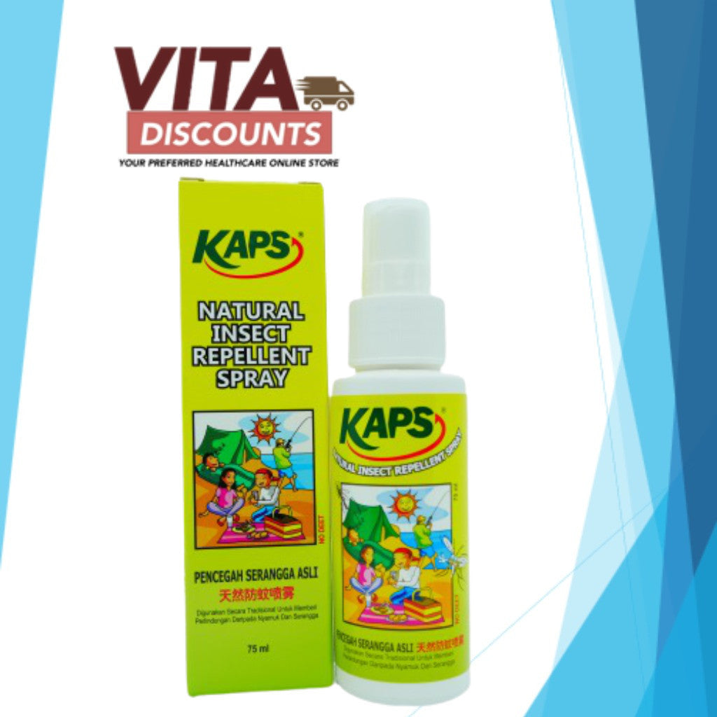 Kaps Natural Insect Repellent Spray (75ml) [Exp 09/2027]