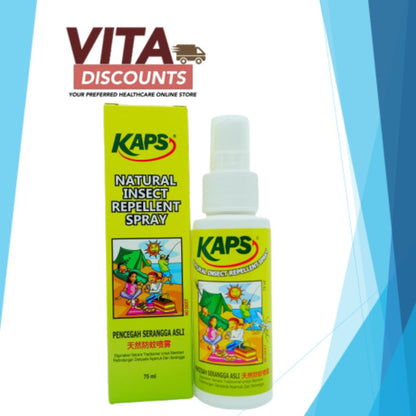 Kaps Natural Insect Repellent Spray (75ml) [Exp 09/2027]