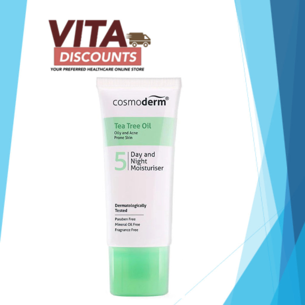 Cosmoderm Tea Tree Oil Day And Night Moisturiser (50ml) [Exp 03/2027]