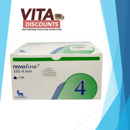 Novofine Pen Needles (32g x 4mm x 100's)