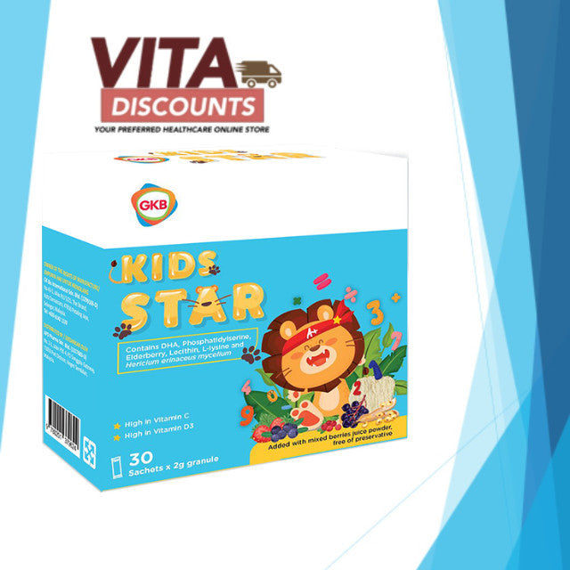 Gkb Kids Star Powder Sacs (2g) (30's) [Extra 2 Gift]