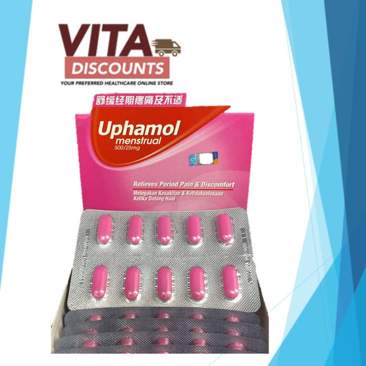 Uphamol Menstrual 500/25mg Tabs One Strip (10's) [Exp 04/2028]