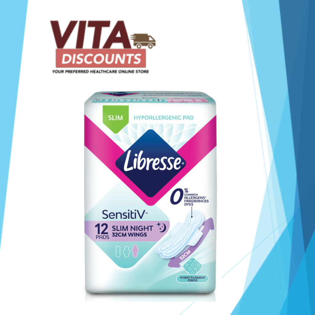 Libresse Sensitiv Slim Night Wings (12's)
