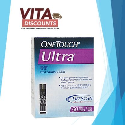 One Touch Test Strips Ultra Big Pack (50's) [Exp 06/2027]