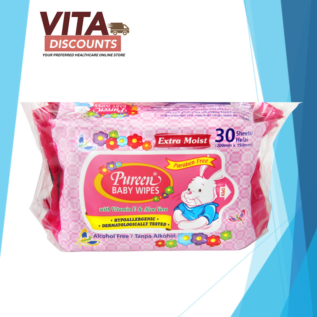 Pureen Baby Wipes (30's)