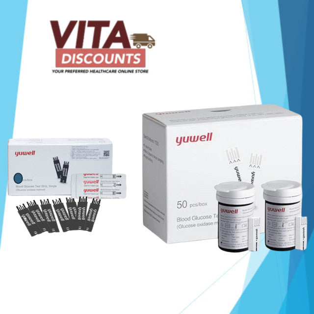 Yuwell Blood Glucose Test Strip Individual-Packs (25's) / (50's) / Regular-Packs (50's) [For Malaysian Meter Only]