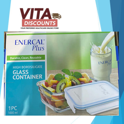 Enercal Exclusive High Borosilicate Glass Container (1000ml)