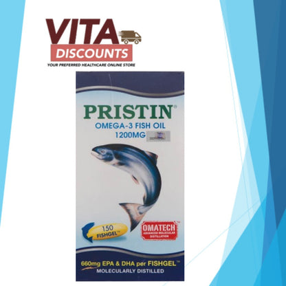 Pristin Omega-3 Fish Oil 1200mg Caps (150's/150's x 2 Pack + 30's)