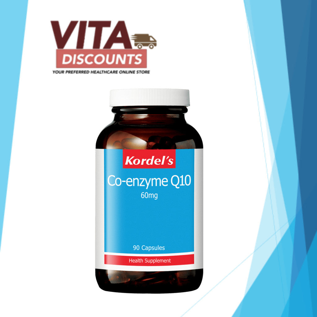 Kordel's Co-Enzyme Q10 60mg Caps Single Bottle (90's) [Exp 01/2027]
