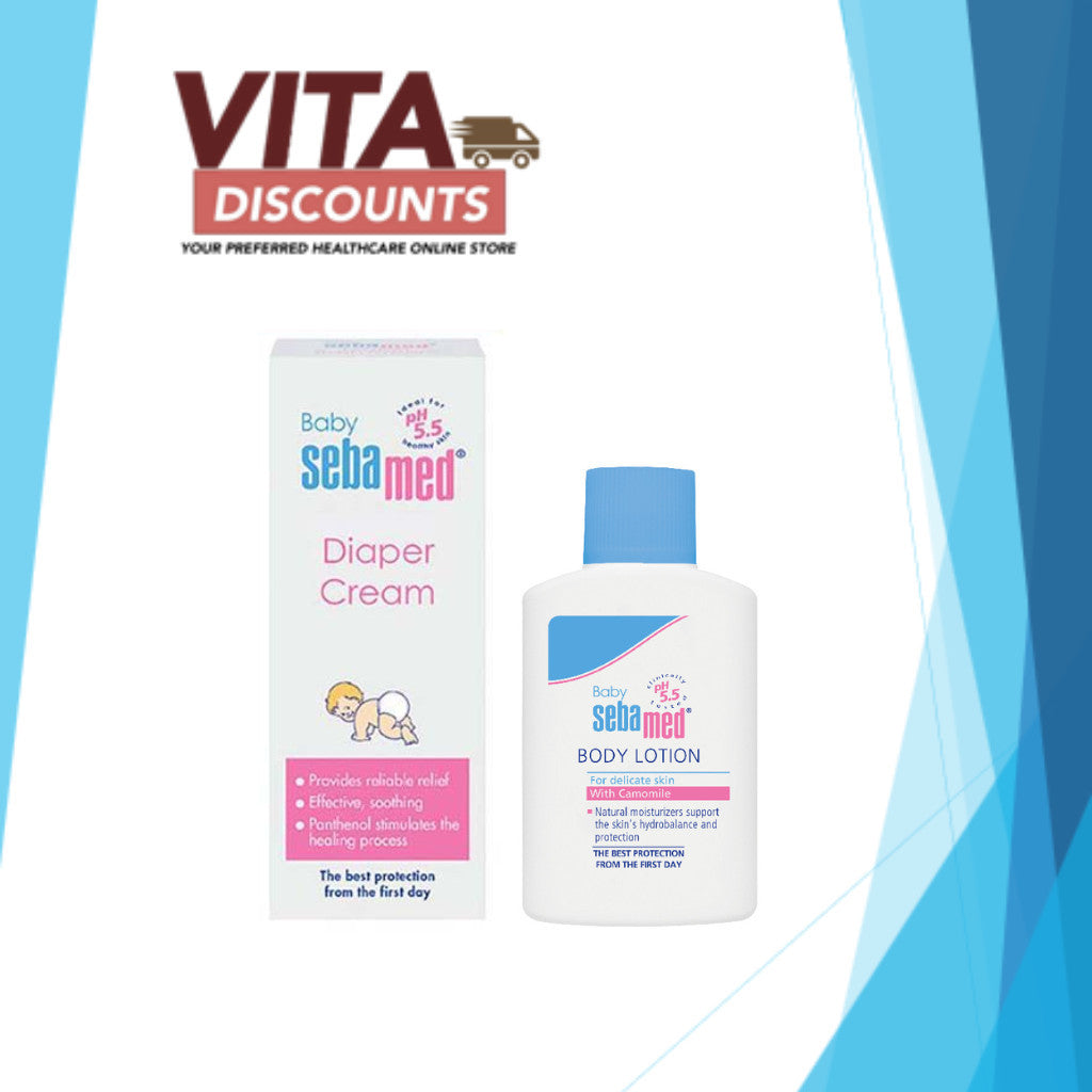 Rtc - Sebamed Baby Body Lotion (50ml) / Diaper Cream (10ml)