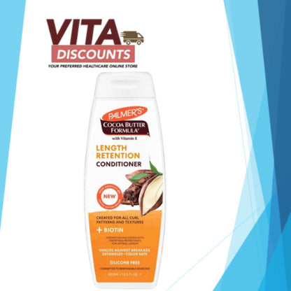 Palmer's Cocoa Butter Formula With Vitamin E Length Retention - Shampoo/Conditioner (400ml) [Exp 06/2027]