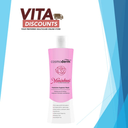 Cosmoderm Manjakani Feminine Hygiene Wash (150ml x 1/2 Pack) [Exp 12/2027]