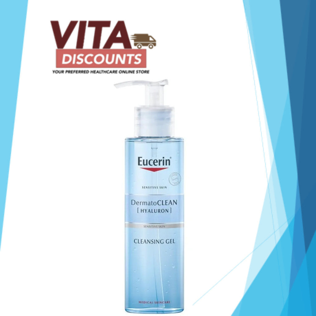 Eucerin Dermatoclean Hyaluron Cleansing Gel Single Bottle (200ml) [Exp 04/2028]