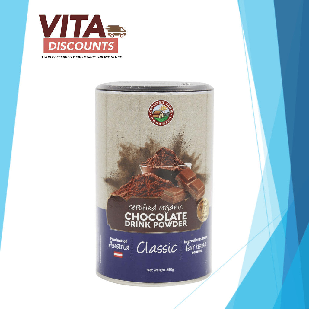 Country Farm Organics Certified Organic Chocolate Drink Powder Classic (250g)