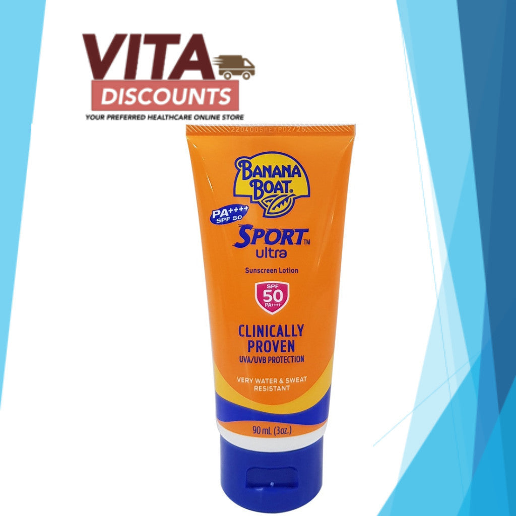 Banana Boat Sport Ultra Sunscreen Lotion Spf50 Without Plus (90ml) [Exp 02/2028]