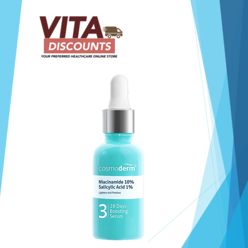 Cosmoderm Niacinamide 10% Salicylic Acid 1% 28 Days Boosting Serum (30ml) [Exp 01/2028]