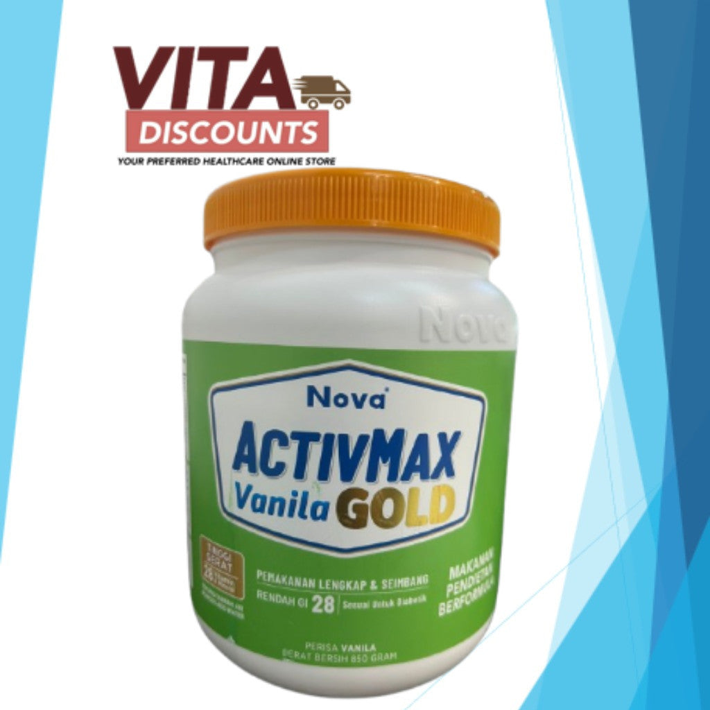Nova Activmax Gold Powder Vanilla (850g) [Exp 08/2027]  [Extra 1 Gift]