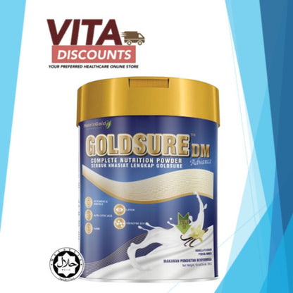 Nutrixgold Goldsure Dm Advance Powder Vanilla (850g) [Exp 10/2027]  [Extra 1 Gift]