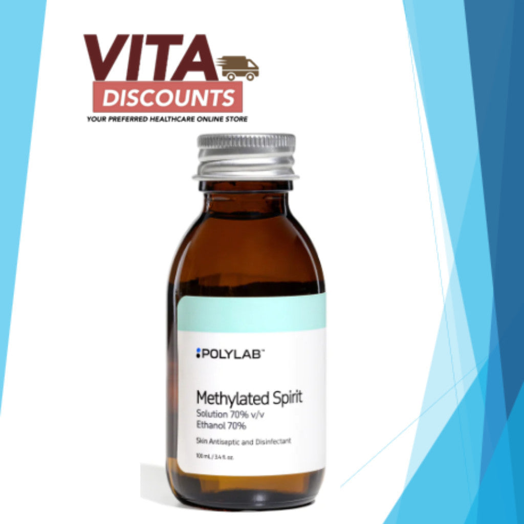 Polylab Biotech Methylated Spirit Ethanol 70% (100ml) [Exp 04/2027]