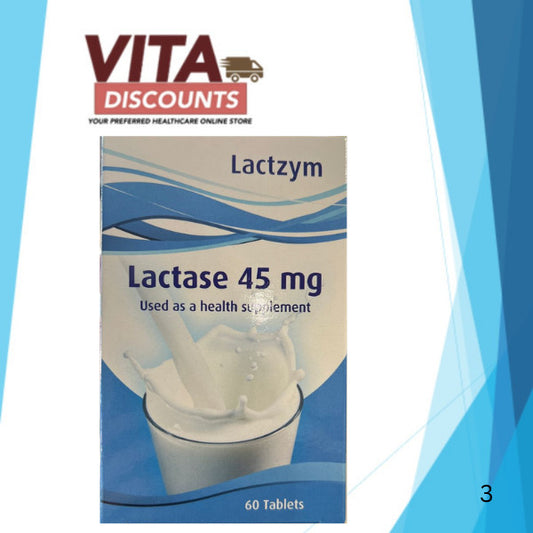 Lactzym Lactase 45mg Tabs (60's) [Exp 09/2027]