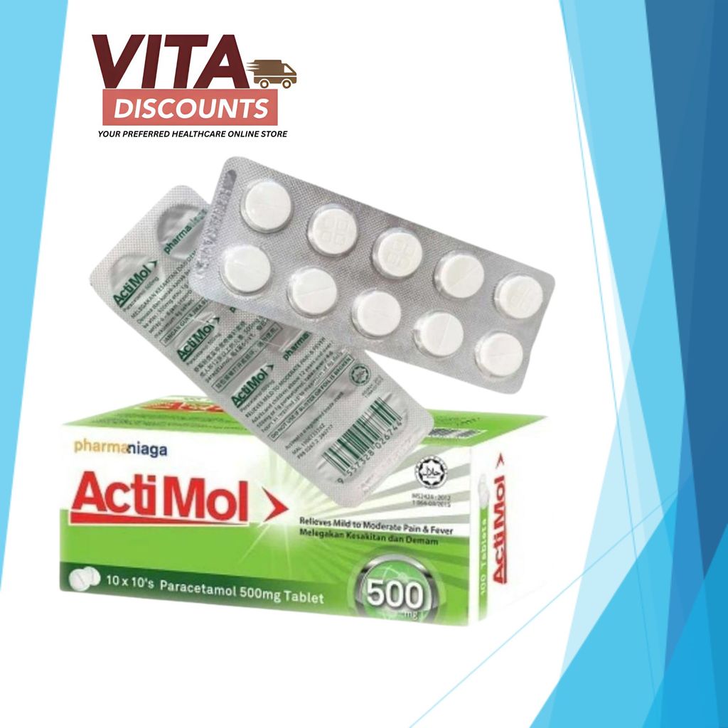 Actimol 500mg Tabs One Strip (10's)