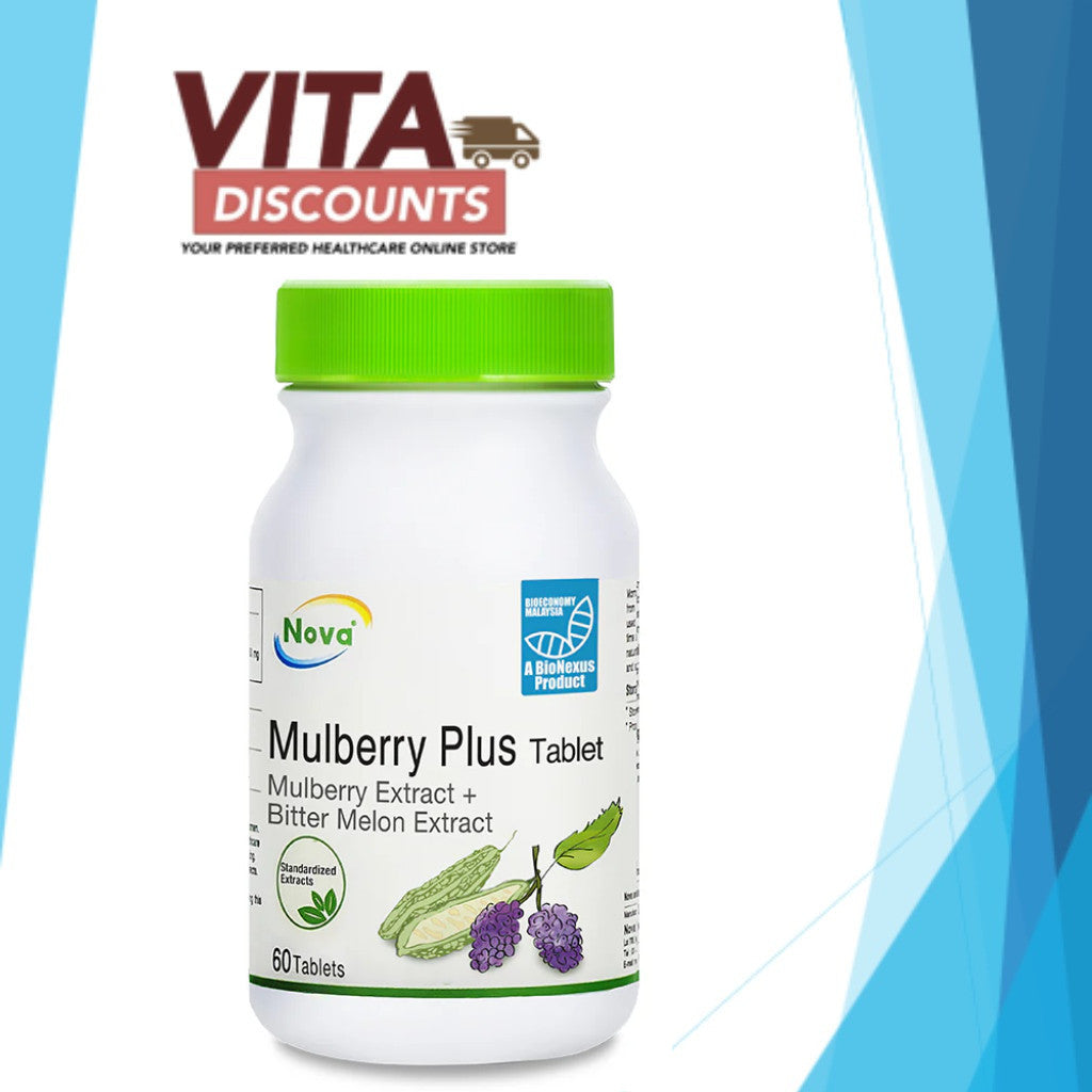 Nova Mulberry Plus Tabs (60's) [Exp 03/2027]  [Extra 1 Gift]