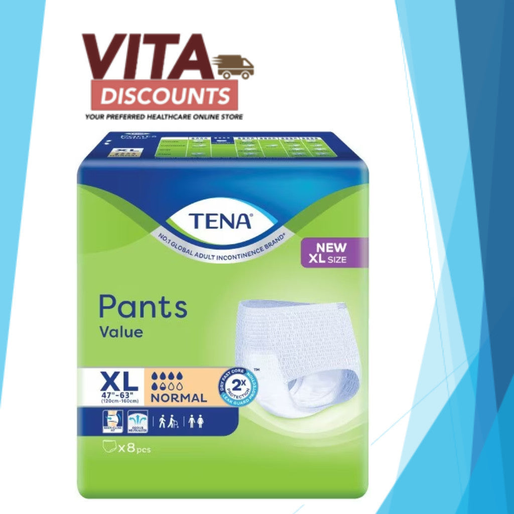 Tena Pants Value Size XL (1 Pack x 8's)
