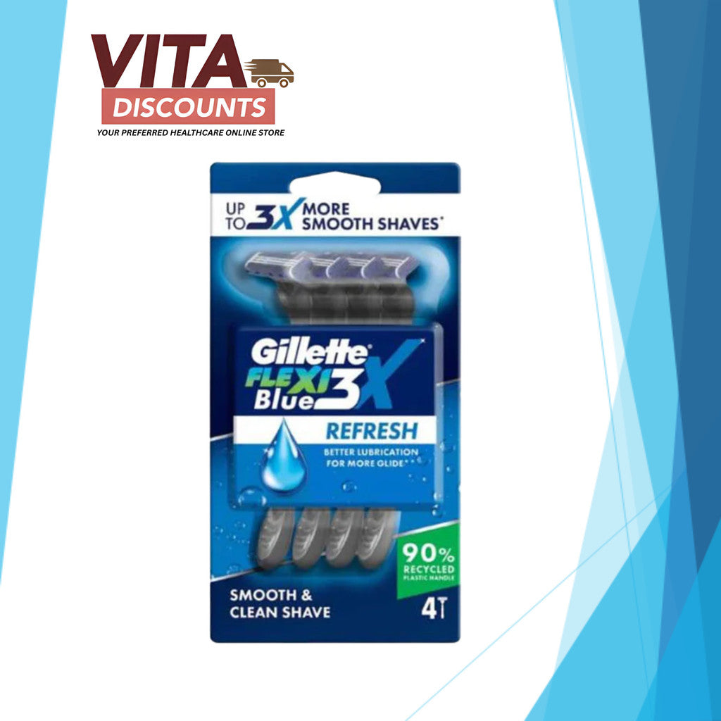 Gillette Flexi3X Blue Refresh (4's)