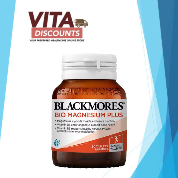 Blackmores Bio Magnesium Plus Tabs (60's) [Exp 06/2027]