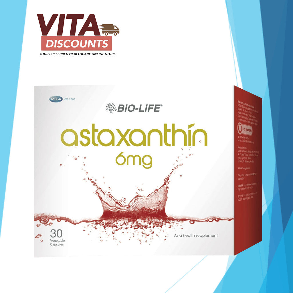 Bio-Life Astaxanthin 6mg Vcaps (30's) [Exp 04/2027]