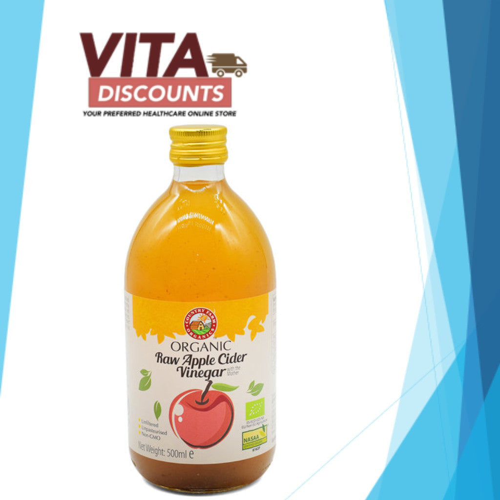 Country Farm Organics Organic Raw Apple Cider Vinegar (500ml) [Exp 05/2027]