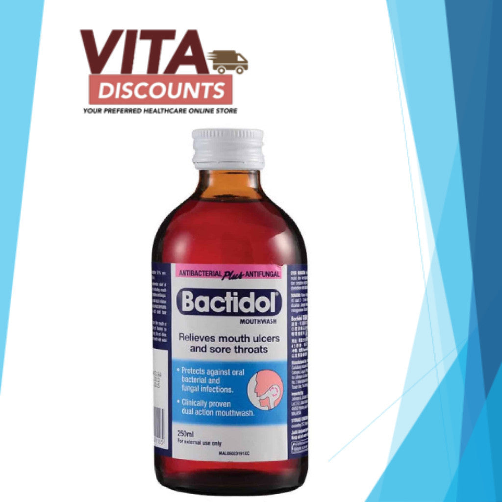 Bactidol Mouthwash (250ml) [Exp 11/2027]