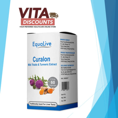 Equalive Curalon 510mg Vcaps (60's) [Exp 06/2027]  [Extra 2 Gift]